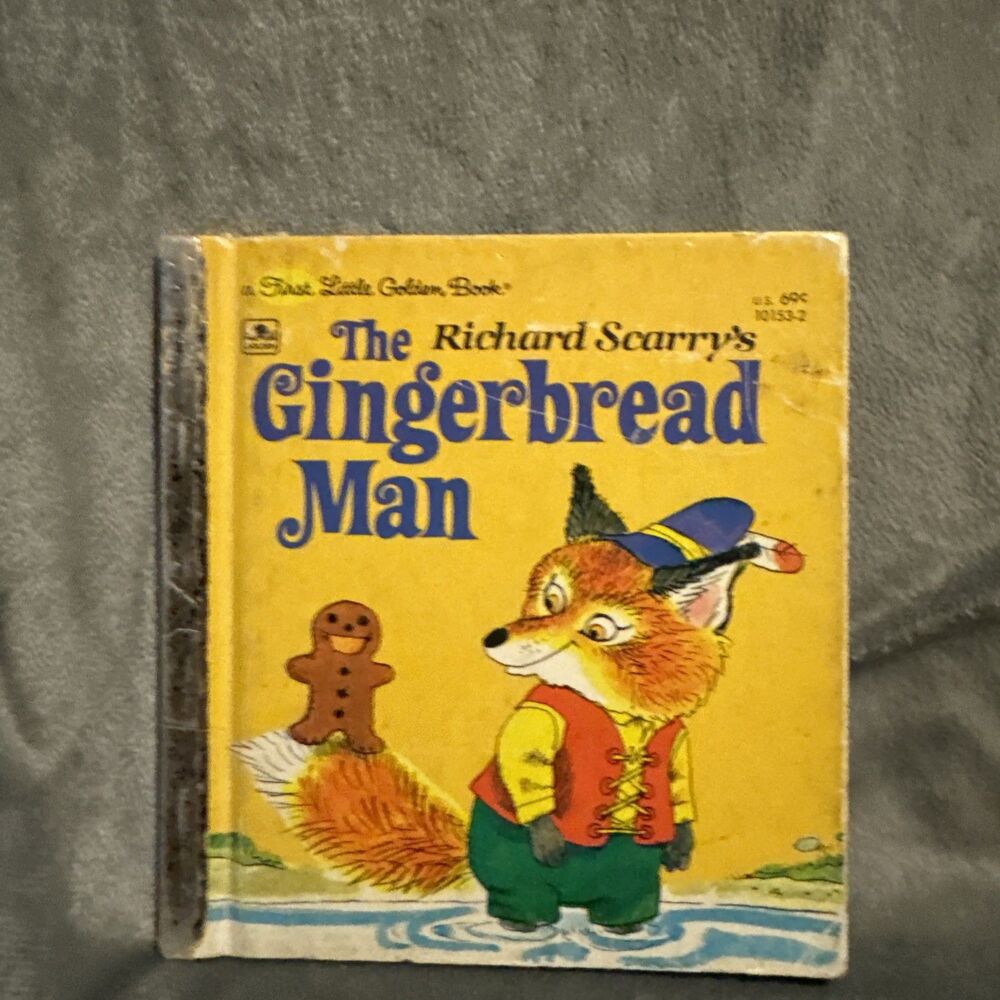 1975 Children's A First Little Golden Book Richard Scarry's The Gingerbread Man